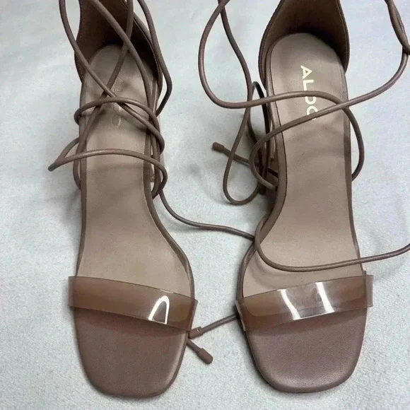 Brand  new clear Aldo chunky heels - Picture 2 of 5